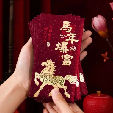 Bộ 6 bao lì xì Tết 2.026 Mã đáo thành công - Rước lộc đầu năm, giao hàng miễn phí
