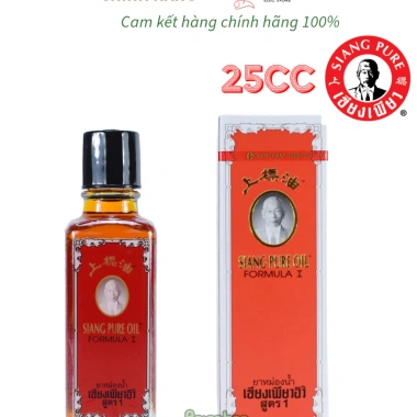Bộ 6 chai dầu gió thảo dược Siang Pure 25ml đỏ Thái Lan - Giá ưu đãi 650.000₫