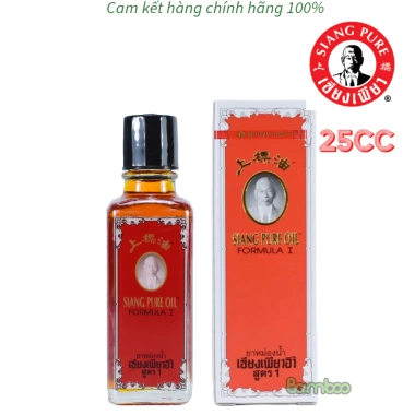 Bộ 6 chai dầu gió thảo dược Siang Pure 25ml đỏ Thái Lan - Giá ưu đãi 650.000₫ 7 Bộ 6 chai dầu gió thảo dược Siang Pure 25ml đỏ Thái Lan - Giá ưu đãi 650.000₫ 7
