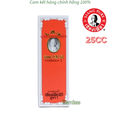 Bộ 6 chai dầu gió thảo dược Siang Pure 25ml đỏ Thái Lan - Giá ưu đãi 650.000₫