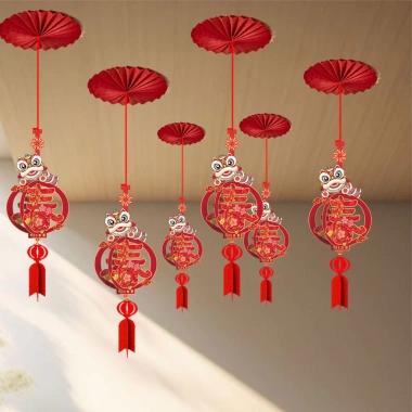Bộ 6 chiếc Lễ hội Năm Mới 2.026 Trang Trí Nội Thất Mùa Xuân - Đồ Treo Trần Giá 114k 4 Bộ 6 chiếc Lễ hội Năm Mới 2.026 Trang Trí Nội Thất Mùa Xuân - Đồ Treo Trần Giá 114k 4