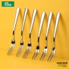 Bộ 6 chiếc Nĩa Trái Cây Inox 304 Dày Dặn Thanh Lịch - 2 Răng & 3 Răng, Thích Hợp Ăn Bánh, Tráng Miệng - Giá Ưu Đãi 155k