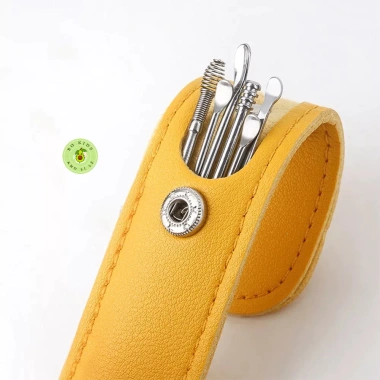Bộ 6 Dụng Cụ Lấy Ráy Tai Cap Cấp Bọc Túi Da Thép Không Gỉ Tiện Dụng – Giá 22.800đ 2