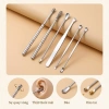 Bộ 6 muỗng ngoáy tai thép không gỉ - dụng cụ vệ sinh tai chuyên nghiệp kèm túi đựng 4