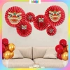Bộ 6 quạt đỏ trang trí Tết 2.026 – Decor tiệc cưới, Noel, lễ hội – 16.000 VNĐ 5