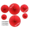 Bộ 6 quạt giấy đỏ gấp sẵn trang trí cưới hỏi, Noel, Tết 2.026, sinh nhật, nạp tài, song hỷ – Giá 29.000 VND 4