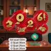 Bộ 6 quạt giấy đỏ gấp sẵn trang trí cưới hỏi, Noel, Tết 2.026, sinh nhật, nạp tài, song hỷ – Giá 29.000 VND 10