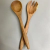 Bộ 6 Thìa Nĩa Trộn Salad Gỗ Keo 30cm - 6.7cm, Giá Ưu Đãi 95.000đ