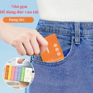 Bộ 7 Áo Mưa Dùng Một Lần DIDOOGLT - Chống Thấm Nước, Nhỏ Gọn, Giá 73.000₫
