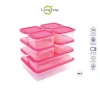 Bộ 9 hộp nhựa LivingOn Hàn Quốc có nắp đậy kín, đa kích thước, an toàn thực phẩm 7