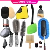 Bộ 9 món EMSU FUKI vệ sinh xe hơi, xe máy - chổi cọ khăn, giảm giá 22.000