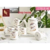 Bộ Ấm Chén Hàn Quốc cao cấp kèm khay sứ xương, giá ưu đãi 349.000đ, hàng y hình 4