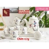 Bộ Ấm Chén Hàn Quốc cao cấp kèm khay sứ xương, giá ưu đãi 349.000đ, hàng y hình 8
