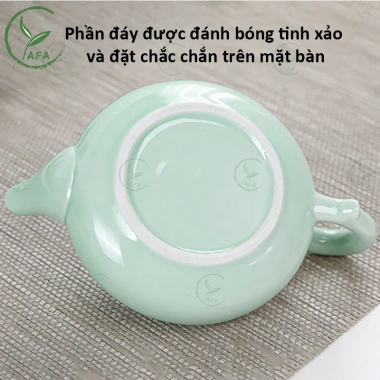 Bộ ấm chén trà gốm sứ Chén Cá Chép 1 bình kèm 6 ly, hộp quà tặng du lịch, giảm giá 89k