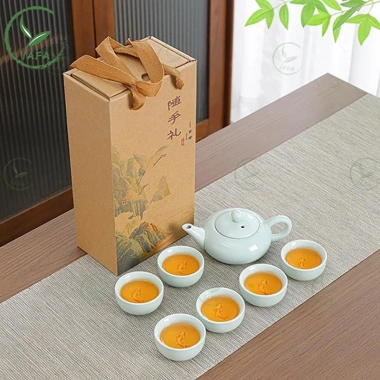 Bộ ấm chén trà gốm sứ Chén Cá Chép 1 bình kèm 6 ly, hộp quà tặng du lịch, giảm giá 89k 10 Bộ ấm chén trà gốm sứ Chén Cá Chép 1 bình kèm 6 ly, hộp quà tặng du lịch, giảm giá 89k 10