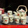 Bộ ấm lớn Jingdezhen khay trà gốm sứ xanh trắng Trà Kung Fu hiện đại cho gia đình, giá ưu đãi 110.787 VND