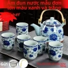 Bộ ấm lớn Jingdezhen khay trà gốm sứ xanh trắng Trà Kung Fu hiện đại cho gia đình, giá ưu đãi 110.787 VND 2