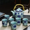 Bộ ấm lớn Jingdezhen khay trà gốm sứ xanh trắng Trà Kung Fu hiện đại cho gia đình, giá ưu đãi 110.787 VND 8