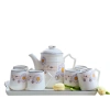 Bộ ấm sứ pha trà 1.5L + 6 cốc 145ml có quai + khay sứ đơn giản ABFAMILY 355.000₫ 6