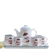 Bộ ấm sứ pha trà 1.5L + 6 cốc 145ml có quai + khay sứ đơn giản ABFAMILY 355.000₫ 10