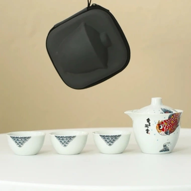 Bộ Ấm Trà Đất Sét Chống Bỏng 3 Cốc - Tiện Lợi Du Lịch, Giá Giảm 189.000₫ 8