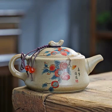 Bộ Ấm Trà Đất Sét Tay Cầm Bên Hông Kiểu Kung Fu Cổ Điển - Giá Ưu Đãi 129k