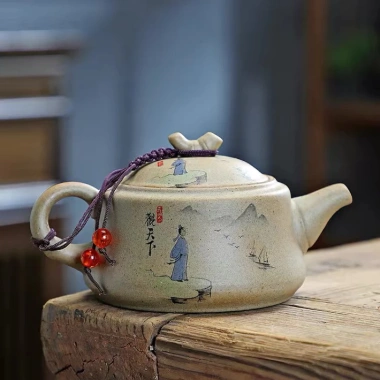Bộ Ấm Trà Đất Sét Tay Cầm Bên Hông Kiểu Kung Fu Cổ Điển - Giá Ưu Đãi 129k 4 Bộ Ấm Trà Đất Sét Tay Cầm Bên Hông Kiểu Kung Fu Cổ Điển - Giá Ưu Đãi 129k 4