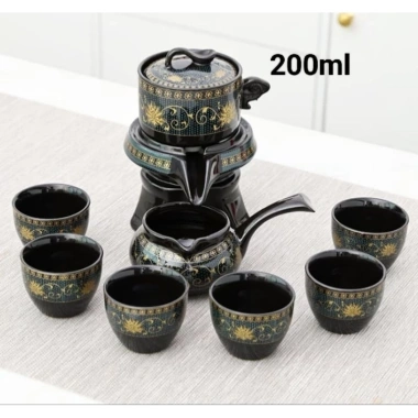 Bộ ấm trà gốm sang trọng - Quà tặng ngày Tết, set trà cao cấp, thiết kế tinh tế