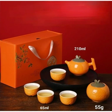 Bộ ấm trà gốm sang trọng - Quà tặng ngày Tết, set trà cao cấp, thiết kế tinh tế