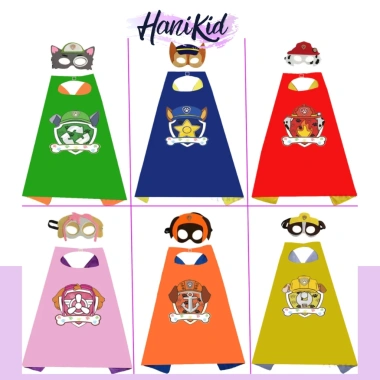 Bộ Áo Choàng Siêu Nhân PAW PATROL - Halloween, Đồ Chơi Trung Thu Bé 76.000 VND
