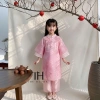 Bộ áo dài bé gái trung thu, cách tân Tết 2.026 - áo dài mẹ và bé, giá ưu đãi 265k 3
