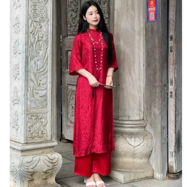 Bộ Áo dài cách tân trẻ trung mã KH69 - Phong cách hiện đại, phù hợp mọi lễ hội, giảm giá 445.500 VND