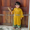 Bộ áo dài cặp bé 7-35kg, set áo dài cho bé trai và bé gái, lễ hội, lễ tết 3
