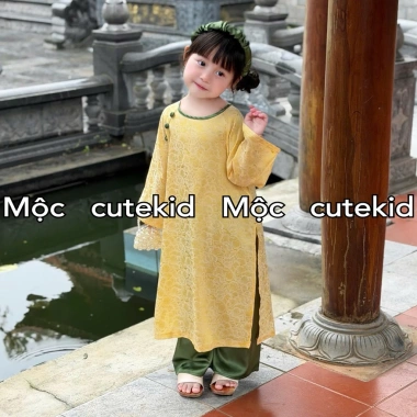 Bộ áo dài cặp bé 7-35kg, set áo dài cho bé trai và bé gái, lễ hội, lễ tết 8 Bộ áo dài cặp bé 7-35kg, set áo dài cho bé trai và bé gái, lễ hội, lễ tết 8