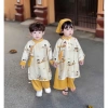 Bộ Áo Dài Cặp Như Ý TẾT 2.025 - Lụa Vân Mây, Quà Tặng Bé Trai Bé Gái, 110k 2