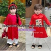Bộ Áo Dài Đôi Anh Em 7-35kg - Áo Dài Đỏ + Hân Nghiên Đỏ kèm Bờm, Trang Phục Lễ Hội, Lễ Tết Giá ưu đãi 198k