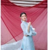 Bộ Áo Dài Ren Hoa Thêu Nổi Tay Áo Lông Vũ Tiểu Thư ALITRA - 2.45 triệu Tết 2.026 8