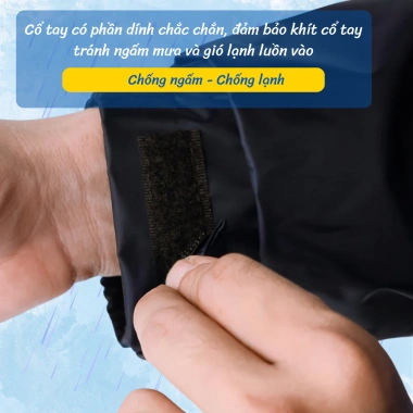 Bộ áo mưa 2 lớp 62A Tuấn Phong - Đi mưa không ướt, chống rét, giá ưu đãi 242.000₫ 5