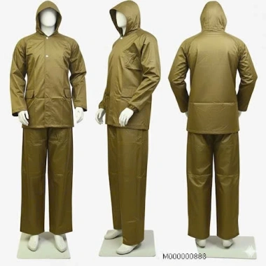 Bộ áo mưa 2 trong 1 giữ ấm, chống nước màu lúa, size 45-85kg - chỉ 105.000 VND