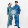 Bộ Áo Mưa Hoa Kẻ Chúc Sen Vải Dù In Họa Tiết Chống Rách Không Thấm Nước Dành cho Trẻ 45-70kg Giá Ưu Đãi 126.000₫ 2