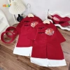 Bộ áo nam cách tân xẻ tà rồng, kèm khăn lụa mềm, giá 179k, phù hợp Tết chụp ảnh 7