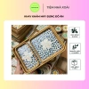 Bộ ba khay mây khảm trai đa năng – Đựng đồ ăn, bánh mì sang trọng, trang trí không gian – 75.000