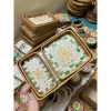 Bộ ba khay mây khảm trai đa năng – Đựng đồ ăn, bánh mì sang trọng, trang trí không gian – 75.000 3