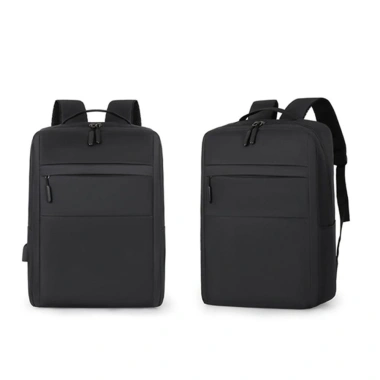 Bộ ba lô đen 3 trong 1: ba lô laptop, túi đeo chéo, túi xách mỏng chống nước nam nữ