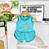 Bộ Ba Lỗ Thun Lạnh Thoáng Mát In Họa Tiết Con Vật cho Bé 6-17kg Dưới 3 Tuổi - Freeship 8