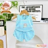 Bộ Ba Lỗ Thun Lạnh Thoáng Mát In Họa Tiết Con Vật cho Bé 6-17kg Dưới 3 Tuổi - Freeship 9
