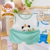 Bộ Ba Lỗ Thun Lạnh Thoáng Mát In Họa Tiết Con Vật cho Bé 6-17kg Dưới 3 Tuổi - Freeship 10