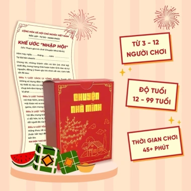 Bộ bài Chuyện Nhà Mình - Board Game gắn kết yêu thương, chơi cùng gia đình bạn bè, giảm giá 99.000đ, Tết 2.026