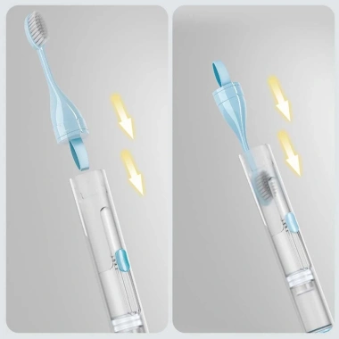 Bộ bàn chải đánh răng nhựa sáng tạo - Dụng cụ làm sạch răng, giá ưu đãi 57.090đ