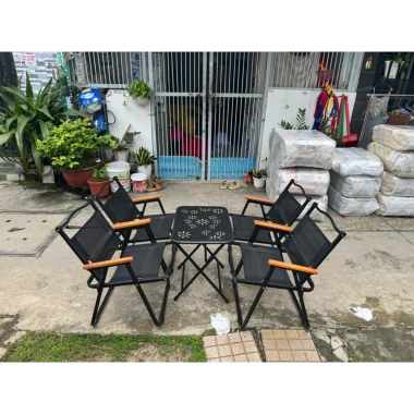 Bộ Bàn Ghế Cafe 2 Ghế 1 Bàn - 4 Ghế 1 Bàn, Ghế Camping Xếp Gọn Gấp, Giá 559.000₫ 5